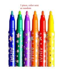 Glow-In-The-Dark Highlighter Pen Set, Fluorescent Colored Markers, Suitable For Drawing, Journaling, Poster Making, DIY Crafts, Scrapbooking And Art Supplies (Random Color Shipment) - A - View 13