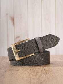 1pc Cozyunique Men's Vintage Belt, PU Leather With Tree Bark Texture, Suitable For Personalized Outfit - BH1273 - View 21