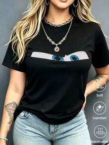 Women T-Shirts - Black - View 1