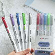 15pcs Dual-Tip Colorful Fluorescent Pens, Ins-Style Highly Attractive Student Planner Pens, Oblique Tip & Fine Tip Dual-Tip Design, Soft Grip, Suitable For Daily Office Use, Professional Drawing & Art Purposes, Holiday Gift - Multicolor - View 10