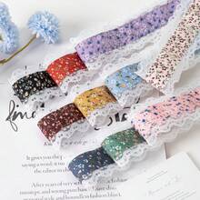 Lace Trim Tulle Ribbon For DIY Crafts, Bow Making, Wedding Decor, Gift Wrapping And Party Decoration - Multicolor - View 3