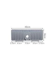 Faucet Splash Guard Mat - A Non-Slip Drainage Mat, Suitable For Sinks, Quick Drying, Protects Bathroom And Kitchen Sinks. Easy To Clean Surface, Suitable For Single-Hole Faucets, Suitable For Kitchen And Bathroom Washbasins (Please Select The Appropriate Size To Purchase) - Grey - View 16