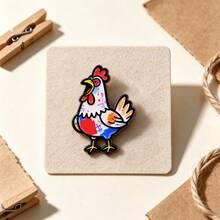 Cartoon Graffiti Animal Enamel Brooch, Cute Dog Cat Monkey Elephant Rooster Lapel Pin, Colorful Patchwork Badge For Backpack Jacket Hat, Lovely Gift - Multicolor - View 11