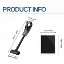 Cordless Car Vacuum Cleaner With Strong Suction, Portable Handheld Vacuum For Home And Car, USB Rechargeable, Multi-Functional Handheld Vacuum For Multiple Purposes Accessory Kit Car Interior Cleaner - A - View 6