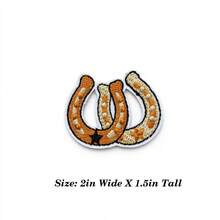 1pc/2pcs/3pcs/4pcs Horseshoe Cowboy Rodeo Patch Western Country Culture Embroidered Iron-On Sticker - Multicolor - View 2