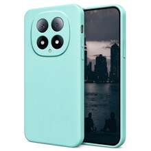 適用於 Redmi Note 15 Pro Plus 矽膠液態手機殼，柔軟親膚觸感，相容於 Note 14 Pro 5G、Note 13 系列、Note 12 系列、Note 11 系列，防震薄型保護殼 - 淡青色 - 查看 2