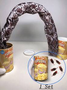 1/2/3/6pcs Prank Toy Potato Chip Spring Snake, Funny Scare Potato Chip Bucket, Stress Relief Prank Prop, Party Gathering Entertainment, April Fool's Day, Halloween Interactive Atmosphere Potato Chip Snake, Potato Chip Model, Reusable, Realistic Snake Skin Scare Prank Prop, Magic Prop Potato Chip Bucket Fake Snake, Prank Gift - Multicolor - View 22
