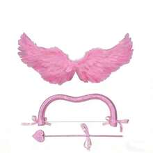 2/3pcs Valentine's Day Masquerade Party/Cosplay Costume Wedding Party Props/Angel Wings/Goddess Bow And Arrow Combo Set - Multicolor - View 13