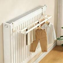 3pcs Thickened Metal Double Bar Radiator Drying Rack, No Drilling Required, Metal Material, Space-Saving, With Laundry Drying And Heating Function, Wall-Mounted Radiator Drying Rack, Suitable For Fast Heating Of Clothes, Towels, Shoes, Fits Most Radiators - Multicolor - View 9