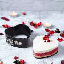 4 Inch Heart Shape Mini Cheesecake Pan, Cake Pan Heart Baking Molds Accessories Of Instapot, Pressure Cooker, Air Fryer & Christmas, Valentine's Day Baking - Multicolor - View 5