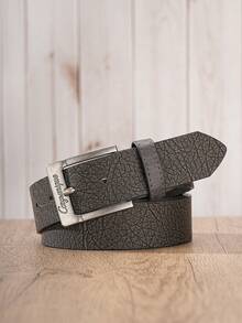 1pc Cozyunique Men's Vintage Belt, PU Leather With Tree Bark Texture, Suitable For Personalized Outfit - BH1273 - View 16