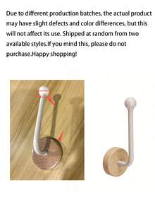 Bathroom Toilet Paper Holder, Minimalist Cylindrical Design, Smooth Edges Prevent Scratches, Wood Grain Base Adds Aesthetic Appeal, Smooth Dispensing Without Jamming - Multicolor - View 11