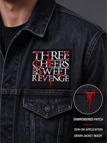 1件/2件/3件/4件/5件 Three Cheers Rock 刺繡燙貼布章 - 彩色 - 查看 5