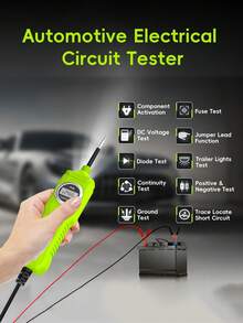 Automotive Power Circuit Probe Tester, A 6-24V Power Circuit Probe Kit With LED Test Light, Car Short Circuit Tester, Automotive Fuse Tester, Continuity Tester For Car Short Circuit Detection, Voltage Tester, Component Activation Tool - A - View 4