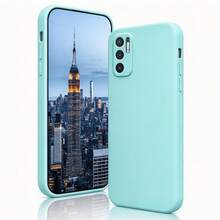 適用於 Redmi Note 15 Pro Plus 矽膠液態手機殼，柔軟親膚觸感，相容於 Note 14 Pro 5G、Note 13 系列、Note 12 系列、Note 11 系列，防震薄型保護殼 - 淡青色 - 查看 8