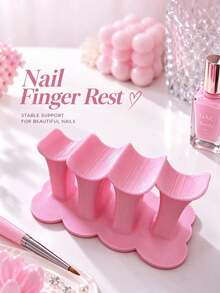 1pc Nail Finger Support Stand, 4-Slot Cloud Shaped Nail Finger Support, Stable Nail Support For Precise Nail Painting, Reusable Nail Finger Support And Home Nail DIY Hand Support Tool - Multicolor - View 10