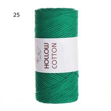 2mm Hollow Cotton Yarn For DIY Crochet Bags, Handmade Knitting, Hats, Round Cord, Pearl Yarn - Multicolor - View 48
