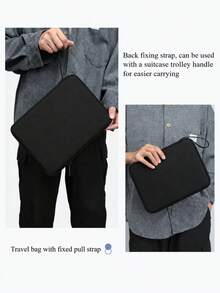 Tablet Laptop Bag Storage Portable Handheld Waterproof Anti-Drop Anti-Fouling Lightweight Computer Storage Box Electronic Product Organizer Travel Cable Organizer For Men And Women - Type a - View 3