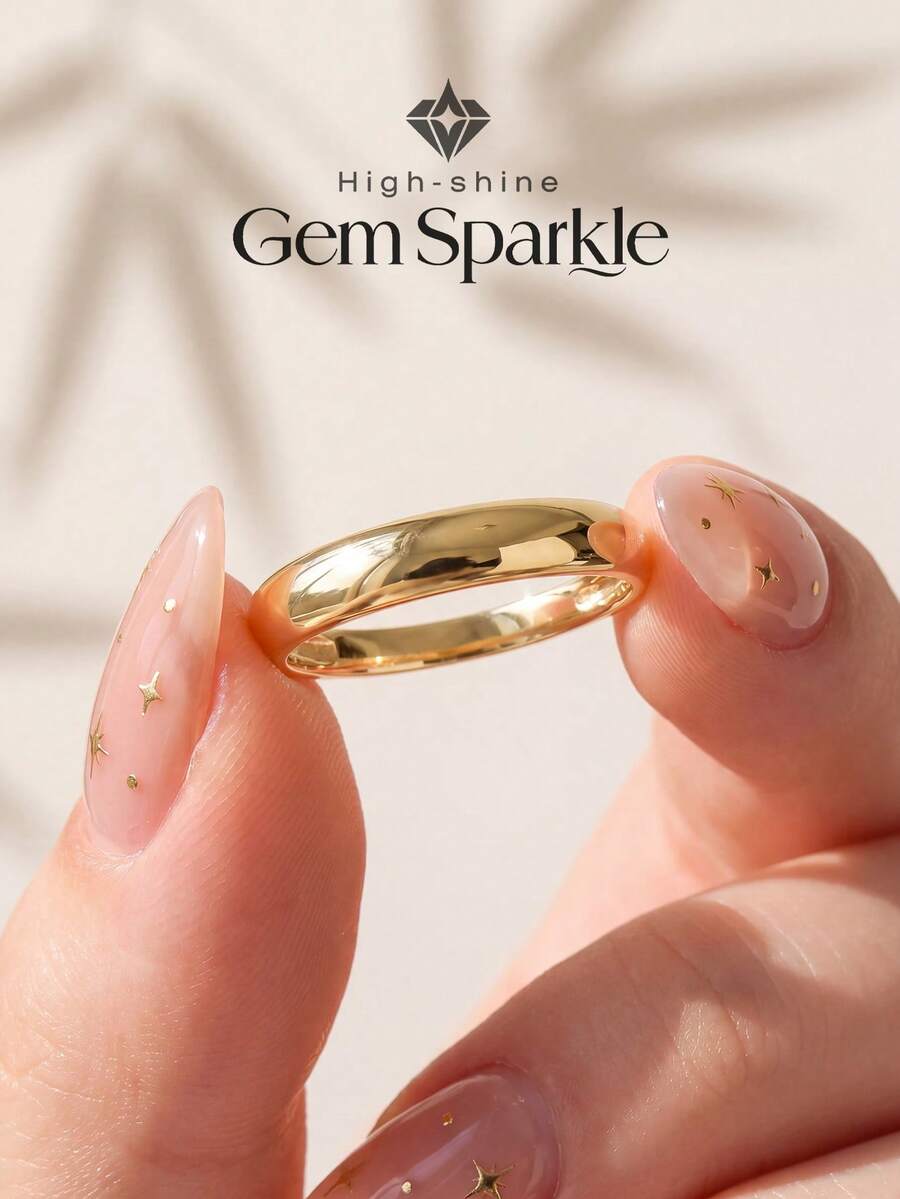 1pc Personalized Minimalist Hollow Circle Ring, Suitable As Wife's Birthday Gift, Exquisite Women's Jewelry Gift