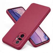 適用於 Redmi Note 15 Pro Plus 矽膠液態手機殼，柔軟滑順觸感，相容於 Note 14 Pro 5G、Note 13 系列、Note 12 系列、Note 11 系列，防震薄型保護殼 - 山楂紅色 - 查看 10