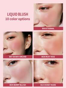 NOVO Liquid Blush Highlighter & Contour 3-In-1, Expanding & Shading Shades, Matte Nude Blush For Natural Pure Makeup, Suitable For Daily, Stage & Halloween Makeup, Gift For Graduation, Birthday & Holiday - B07 DUSKY ORCHID - View 7