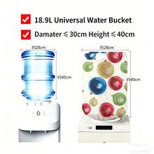 1pc Christmas Pattern Water Dispenser Bucket Lid, Dust-Proof Decorative Cover, Water Bucket Dispenser Lid, Water Bucket Lid, Home Dust-Proof Cover, Reusable - Full Coverage - View 7