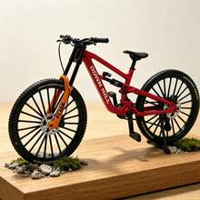 1:8 Scale Die-Cast Alloy Mountain Bike Model, Vehicle Model Car, 20 Cm Long, With Realistic Spoke And Disc Brake Details, Equipped With Black Off-Road Tires - Multicolor - View 11