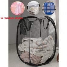 2/1pc Large Capacity Pop-Up Laundry Hamper With Handles – Foldable Mesh Laundry Basket For Dirty Clothes Storage - Multicolor - View 18