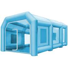 Inflatable Tent, 26x15x10Ft Inflatable Spray Booth Tent, Inflatable Paint Booth Tent Car Paint Booth Giant Workstation 210D Oxford Fabric With 2 Blowers - 8 X 4.5 X 3 M - View 8