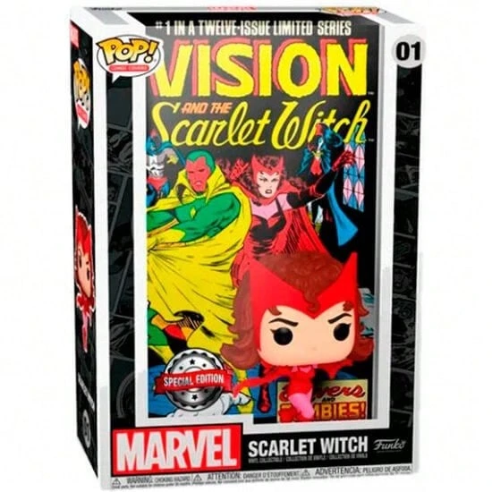 Funko فنكو بوب مارفل سكارليت ويتش حصري مجسم قابل للجمع #01، فينيل في صندوق عرض، للعرض في صندوق العرض والرف، هدية - رقم 01 - مشاهدة 1