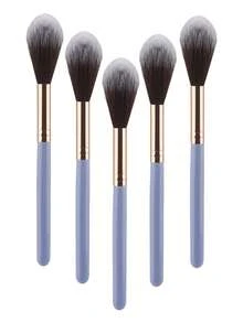1pc Black Flame-Shaped Soft Bristle Makeup Brush, Suitable For Highlighter, Foundation, Concealer, Blush, Contour, Powder, Foundation, Blush, Contour Brush, Perfect For Gift - Black - View 10