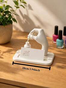 1pc Nail Artist Business Card Holder & Display Stand, Nail Salon Storage Rack, Nail Theme Design, Nail Artist Makeup Studio Desktop Business Card Display Stand, Nail Art Decoration, Professional Business Card Holder, Perfect Gift For Nail Artist - Multiple Styles - View 8