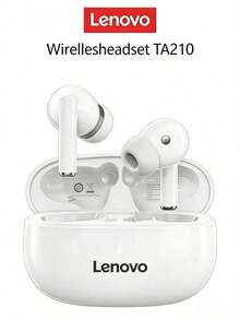 Lenovo TA210 無線藍牙入耳式運動耳機 ENC 智慧通話 內建麥克風 舒適無線耳機 - 櫻花白 - 查看 8