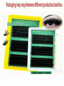 1pc Party Cat Eye False Eyelashes, Transparent Stem Natural Long Lash Extensions, 3D Soft Mink Fur Lightweight Makeup Accessory, Suitable For Daily Wear, Dates, Parties, Holidays And Photo Styling, Comfortable Eye Makeup Decoration, Perfect Gift For Friends And Makeup Lovers - Multicolor - View 11
