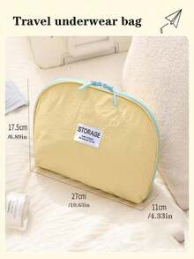 Underwear Storage Bag, Waterproof Portable Travel Bra Organizer, Intimate Apparel Divider Bag, Portable Home Bra & Panty Organizer, Gentle Fresh Intimate Apparel Storage Bag - Multicolor - View 15