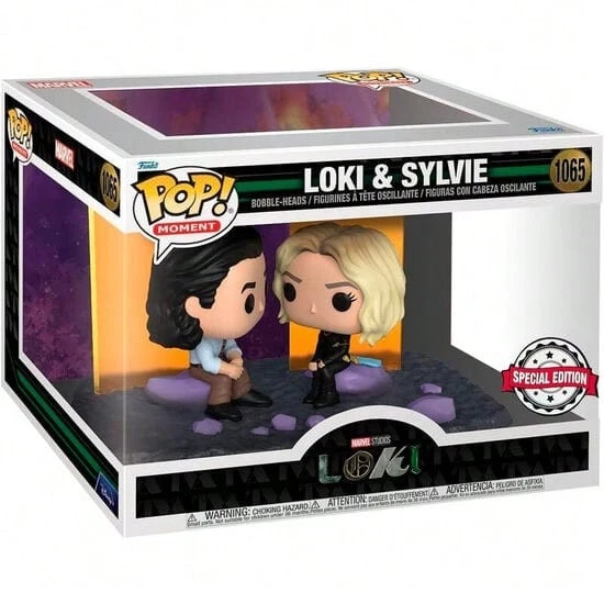 مجسم Funko Pop Moment & Sylvie قابل للجمع #1065 حصري، من الفينيل في صندوق عرض، رسمي، هدية للمعجبين - رقم 1065 - مشاهدة 1
