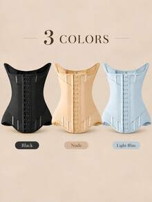 1pc Women Waist Trainer Corset, Tummy Control Shapewear - Multicolor - View 12