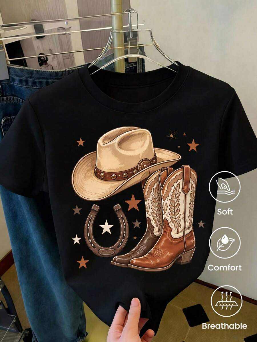 Women T-Shirts - Black - View 1