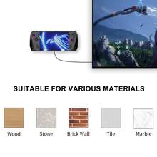 Universal Handheld Game Console Wall Mount Bracket, Wall Holder Stand Compatible With Switch 2, Switch, PS Portal, Steam Deck, ROG Ally, ROG Ally X, Legion Go, Phone, Tablet, Metal Storage Rack, Gaming Accessories, Easy Install, Heat Dissipation Hole - View 4