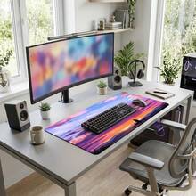 Colorful Cloud Gaming Mouse Pad Non Slip Rubber Base Office Home PC Study Desk Mat Keyboard Pad Smooth Surface Large Desk Mat Gaming Mousepad Desk Decor Office Supplies - View 2