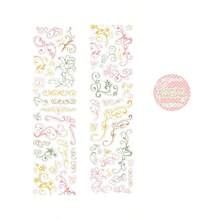 Minimalist Design Glitter PET Die-Cut Tape Vine Light Collection, Vintage Planner DIY Border Background Decorative Stickers - Multicolor - View 13