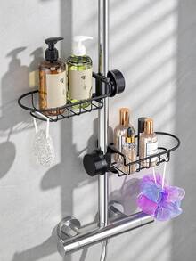 1pc Bathroom Shower Caddy, Hanging Shower Rack, Soap Holder, Bathroom Storage Rack - Shower Caddy - View 6