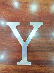 1pc 10/15/20/30cm 10mm Thick Detachable No-Residue Easy-Install Acrylic Mirror Letter, Personalized Custom Silver 3D Adhesive Self-Stick Nameplate Wall Decor, Minimalist Style Suitable For Bathroom Kitchen Rental Apartment - Silver - View 6