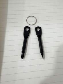 2pcs Portable Screwdriver And Flathead Screwdriver Keychain Set - Camping Accessories, Multi-Functional Mini Pocket Repair Tool, Gadget, Car Accessory, Bag Charm, School Gothic Y2K Christmas Gift, Outdoor EDC Multi-Tool - View 10