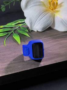 Colorful Silicone Finger Ring Counter, Adjustable Open Ring Style Electronic Digital Display Silent Tally Counter, Prayer Hand Counting, Adjustable Finger Ring Silent Finger Ring Electronic Counter, LCD Digital Display Mini Tally Counter, Worship Prayer Exercise Check-In Counting Tool, Prayer Counting Record Tool - Multicolor - View 12