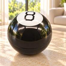 1pc Vintage Divination Ball, Moves With The Wind, Mysterious Black Sphere Creative Toy, Fun Gift, Flip To Get Answers, Magic Divination Toy, Mysterious Answer Decision Ball, Desktop Party Game, Birthday Halloween Christmas Gift - Multicolor - View 1