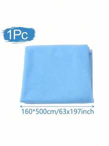 1pc Blue Sheer Voile Drape, Chiffon Ceiling Canopy, Romantic Wedding Ceremony Decor, Multipurpose Curtain, Outdoor Wedding Decor, Bridal Shower Decor, Wedding Reception Decor, Birthday Party Decor, Wedding Arch Backdrop, Party Background Decor - Blue - View 11