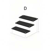 1pc Multi-Functional Acrylic Cosmetic Display Rack, Makeup Storage Box, Large Capacity Multi-Layer Modern Minimalist Black Storage Shelf, Suitable For Storing Perfume, Decorations, Lipstick And Cosmetics, Skincare Organizer - Black - View 10