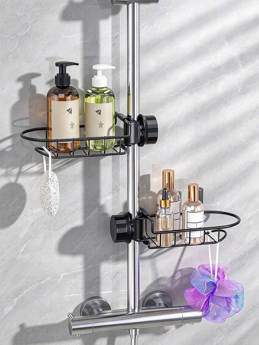 1pc Bathroom Shower Caddy, Hanging Shower Rack, Soap Holder, Bathroom Storage Rack - Shower Caddy - View 1