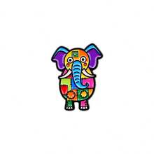 Cute Graffiti Animal Enamel Pin, Colorful Dog Rooster Elephant Cat Monkey Brooch, Cartoon Lapel Pin Badge For Backpack Jacket Hat, Gift For Art Lovers - Multicolor - View 17